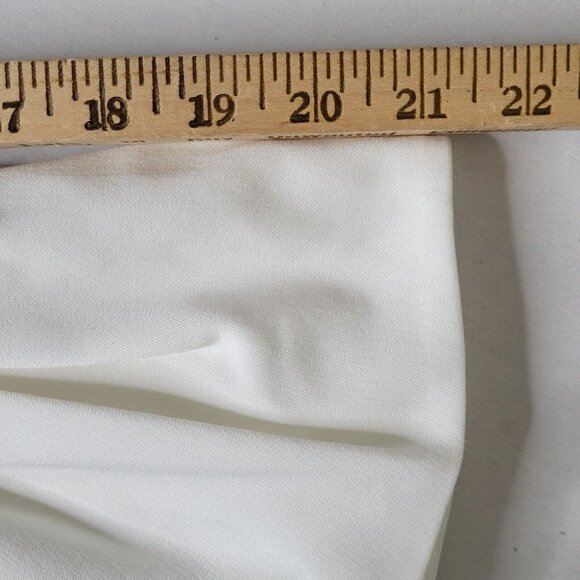 The Limited Blazer Size 24W Open Front Pleated Cuffs Marshmallow Color Buttons - Picture 12 of 13